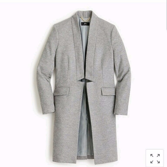 J Crew Collection Long Wool-Cashmere Topcoat, 10 - Picture 1 of 7